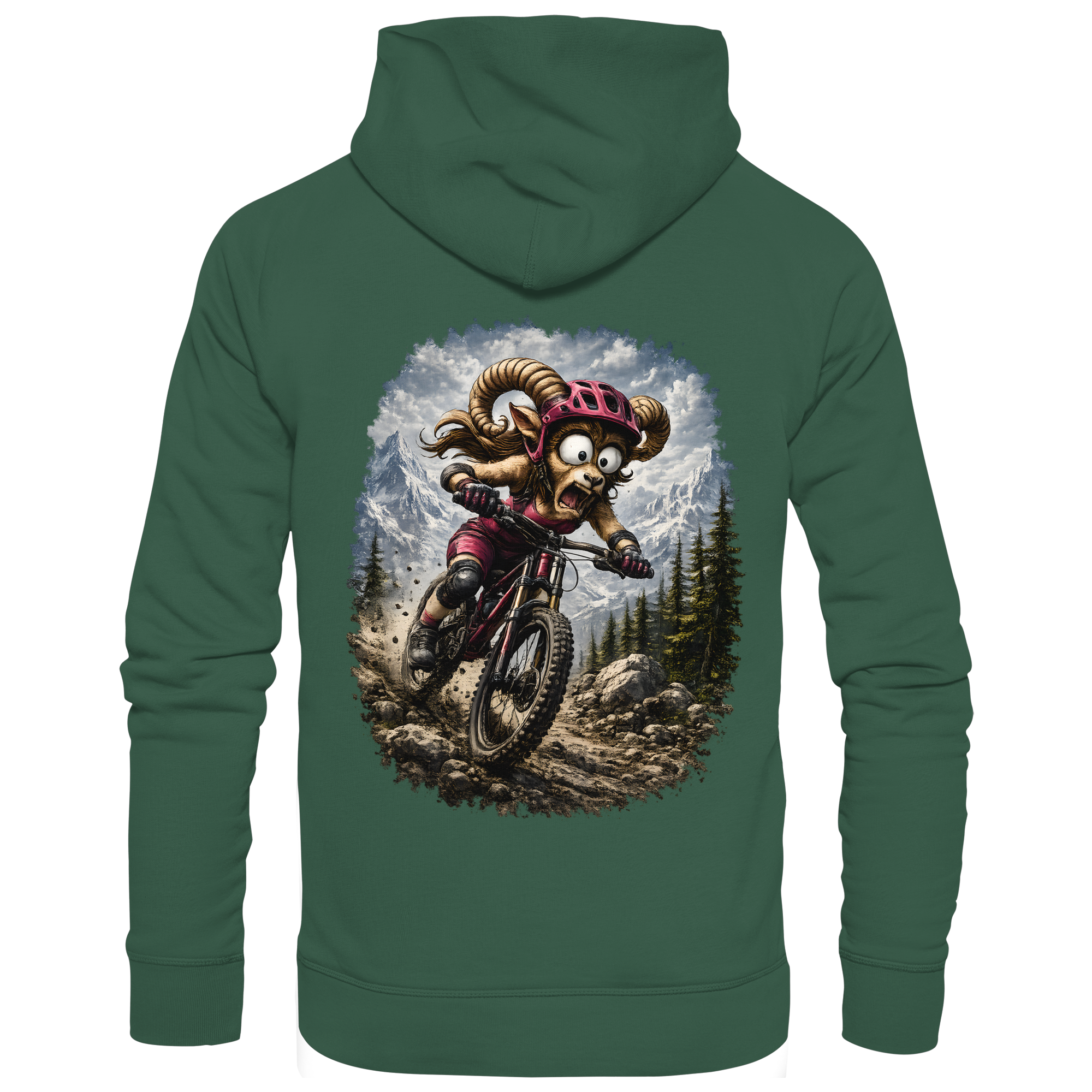 Tiefenblick Downhill - Organic Basic Hoodie