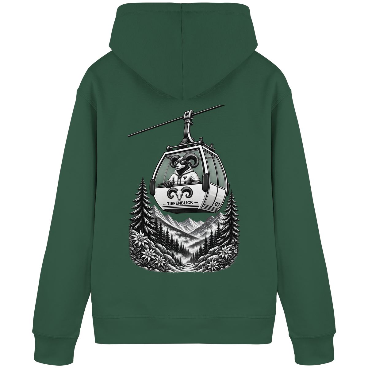 Tiefenblick Gondel Fun  - Organic Basic Hoodie