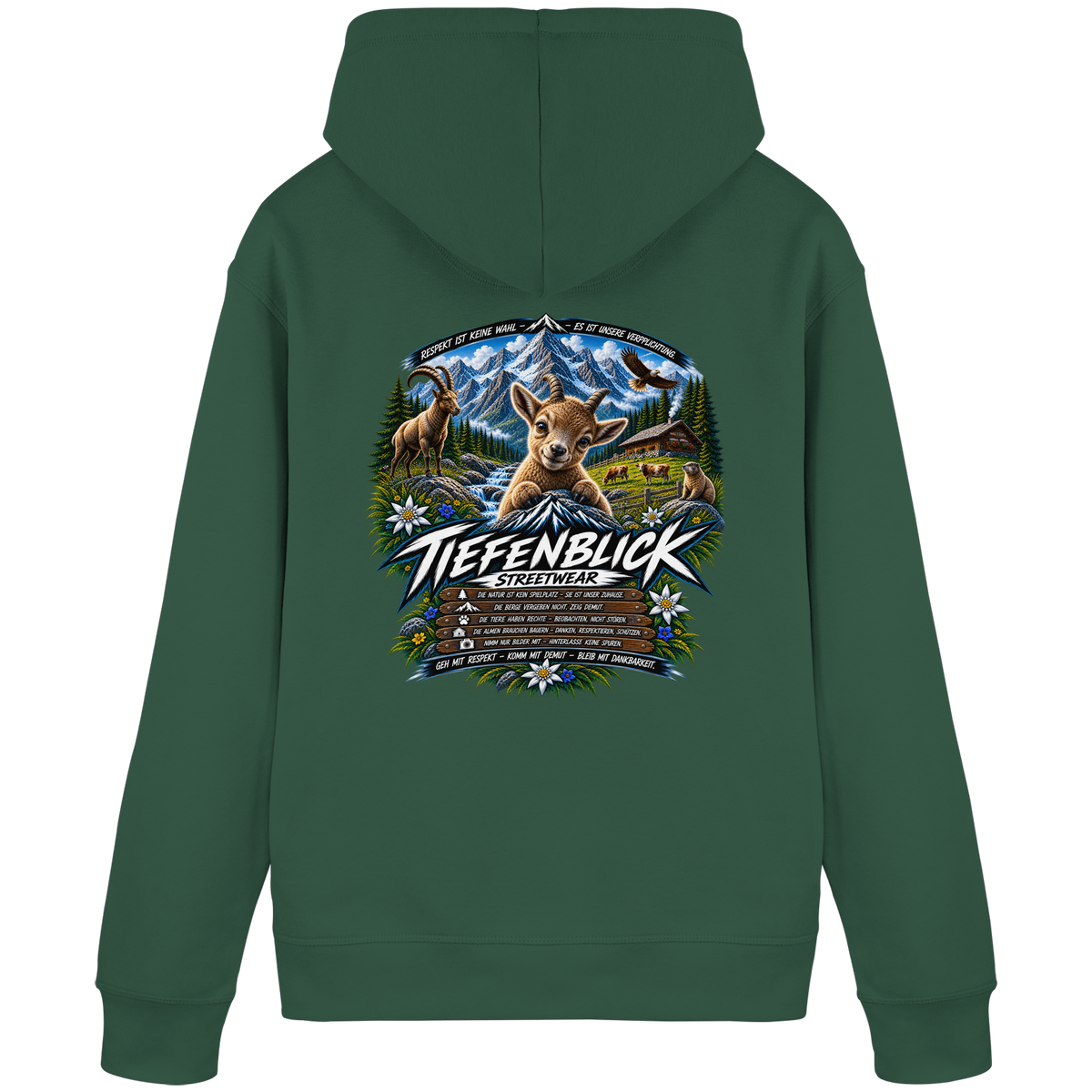 Tiefenblick Respekt Edition - Organic Basic Hoodie