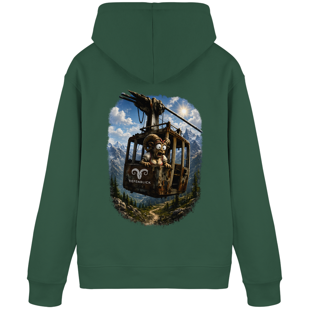 Tiefenblick Adrenalin Gondel Fun - Organic Basic Hoodie