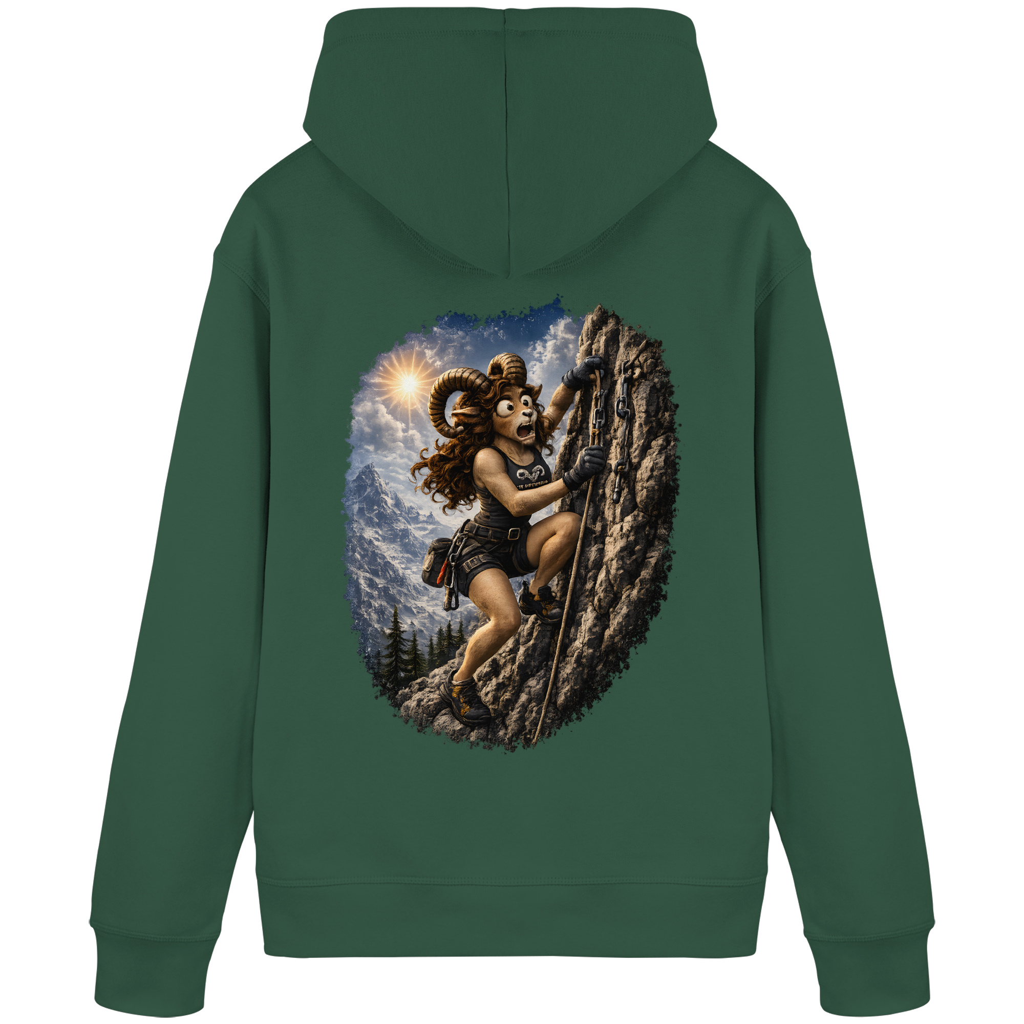 Tiefenblick Klettern - Organic Basic Hoodie