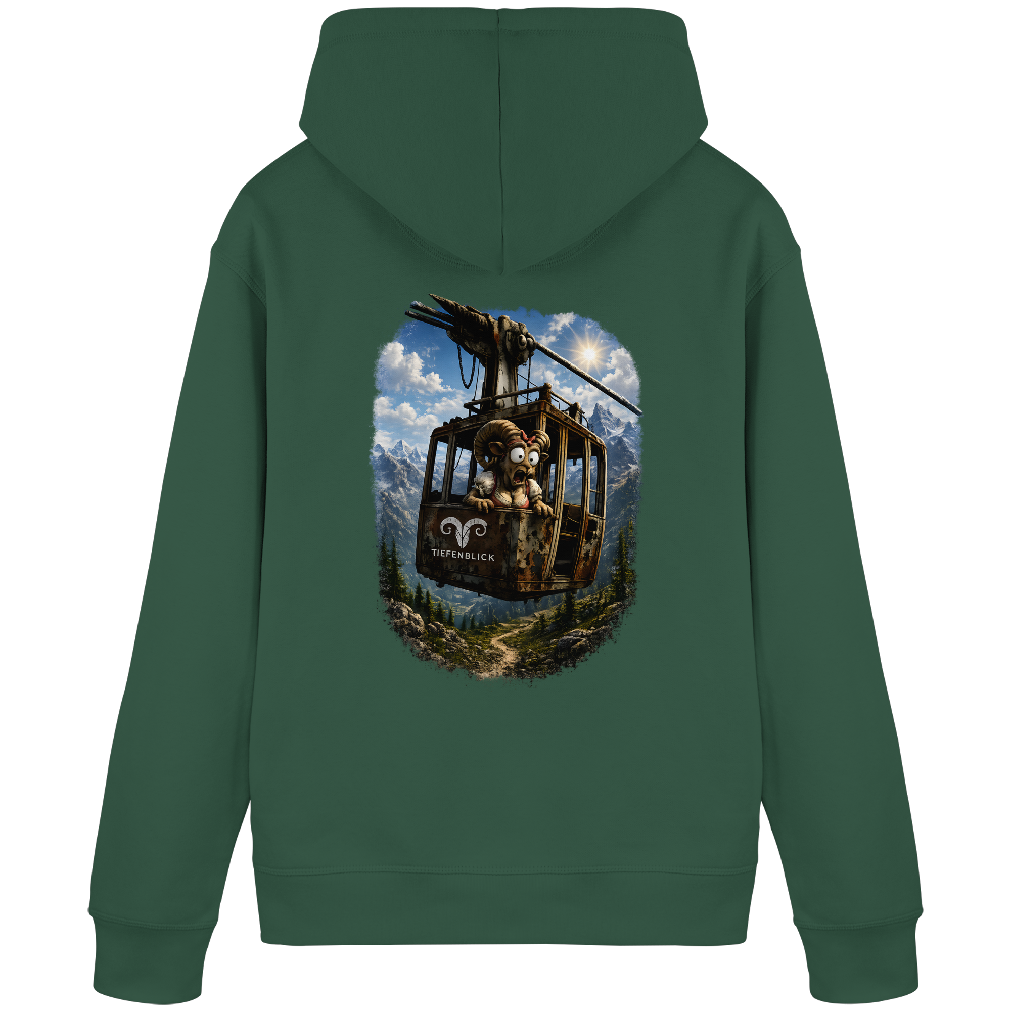 Tiefenblick Gondel Adrenalin Fun - Organic Basic Hoodie