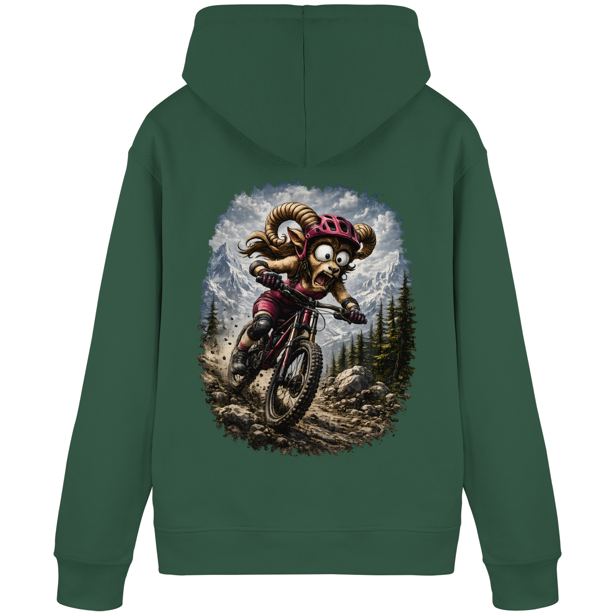 Tiefenblick Downhill - Organic Basic Hoodie