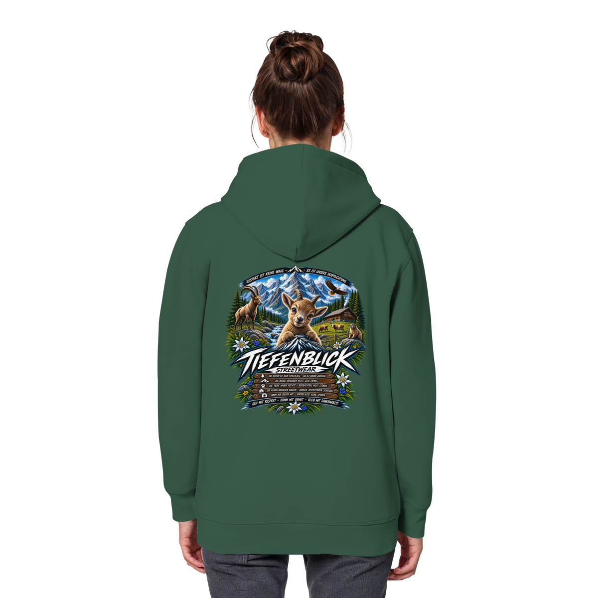 Tiefenblick Respekt Edition - Organic Basic Hoodie
