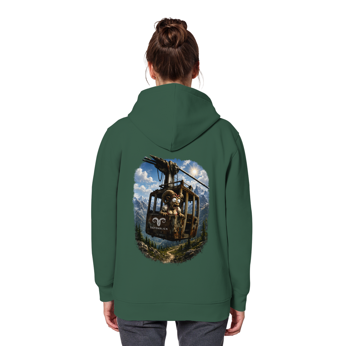Tiefenblick Adrenalin Gondel Fun - Organic Basic Hoodie