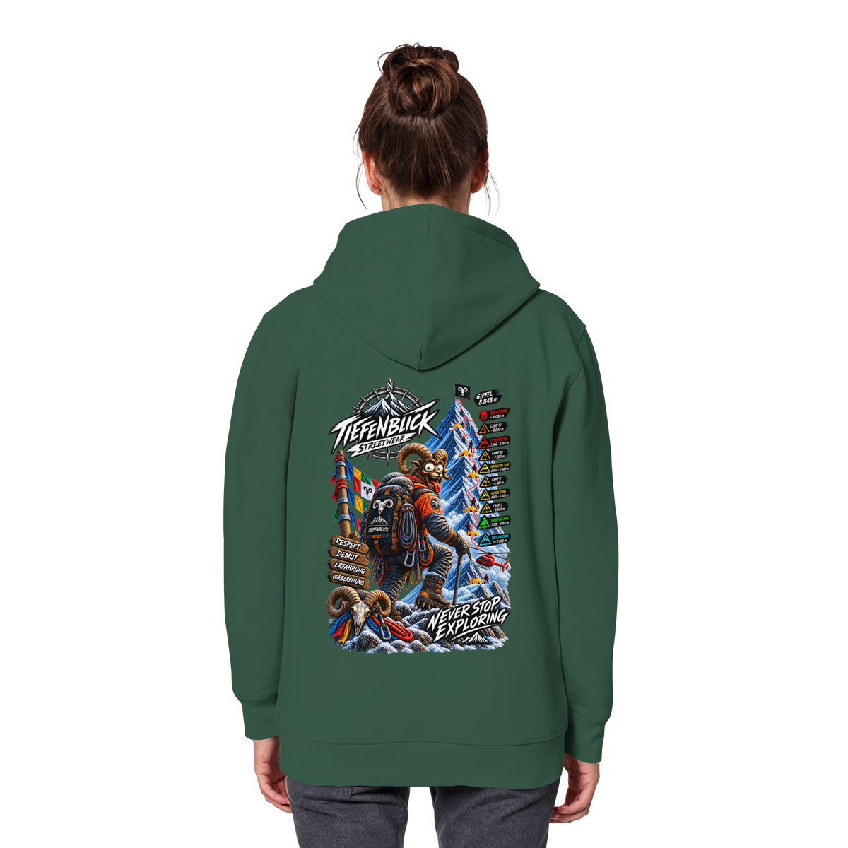 Tiefenblick Todeszone Fun - Organic Basic Hoodie