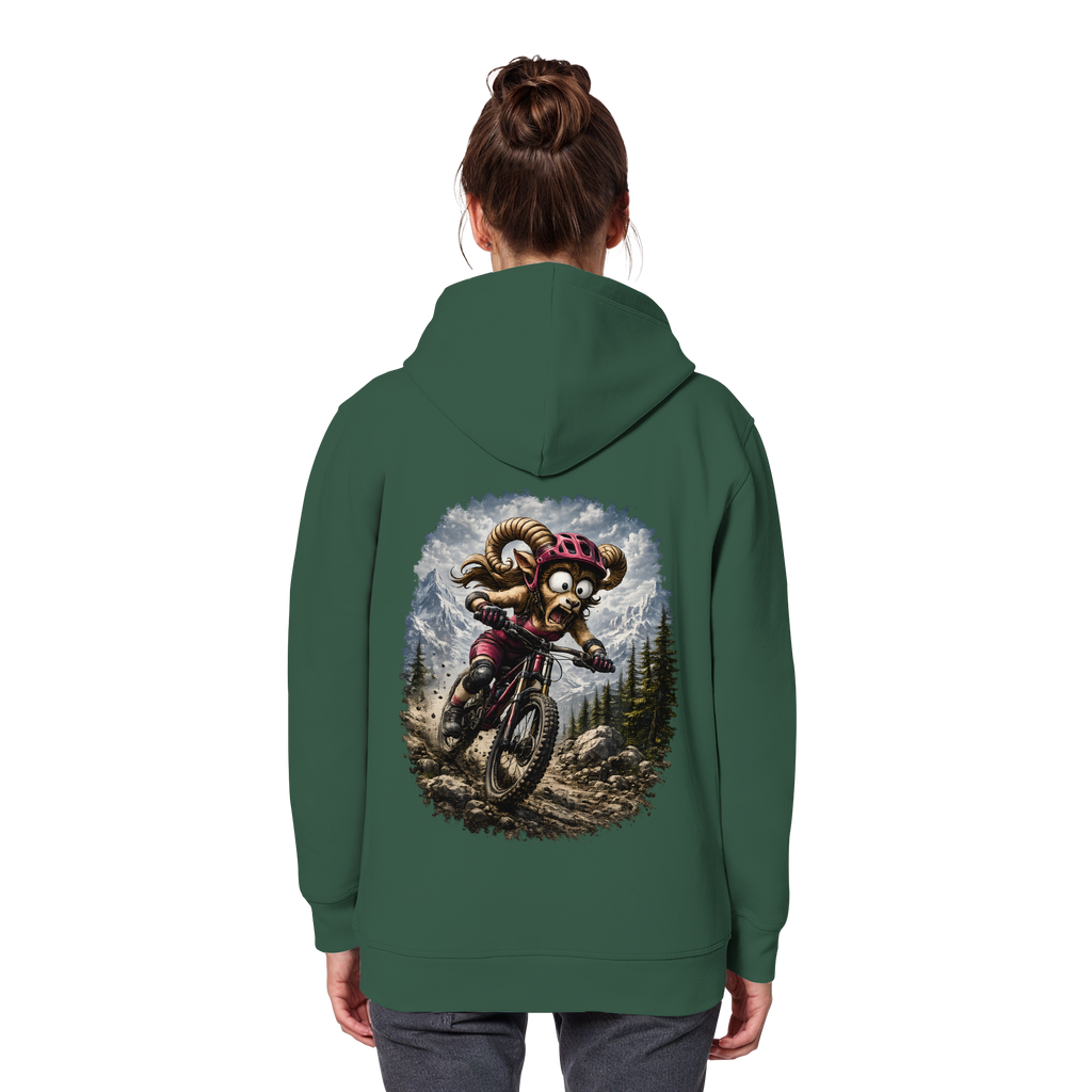 Tiefenblick Downhill - Organic Basic Hoodie