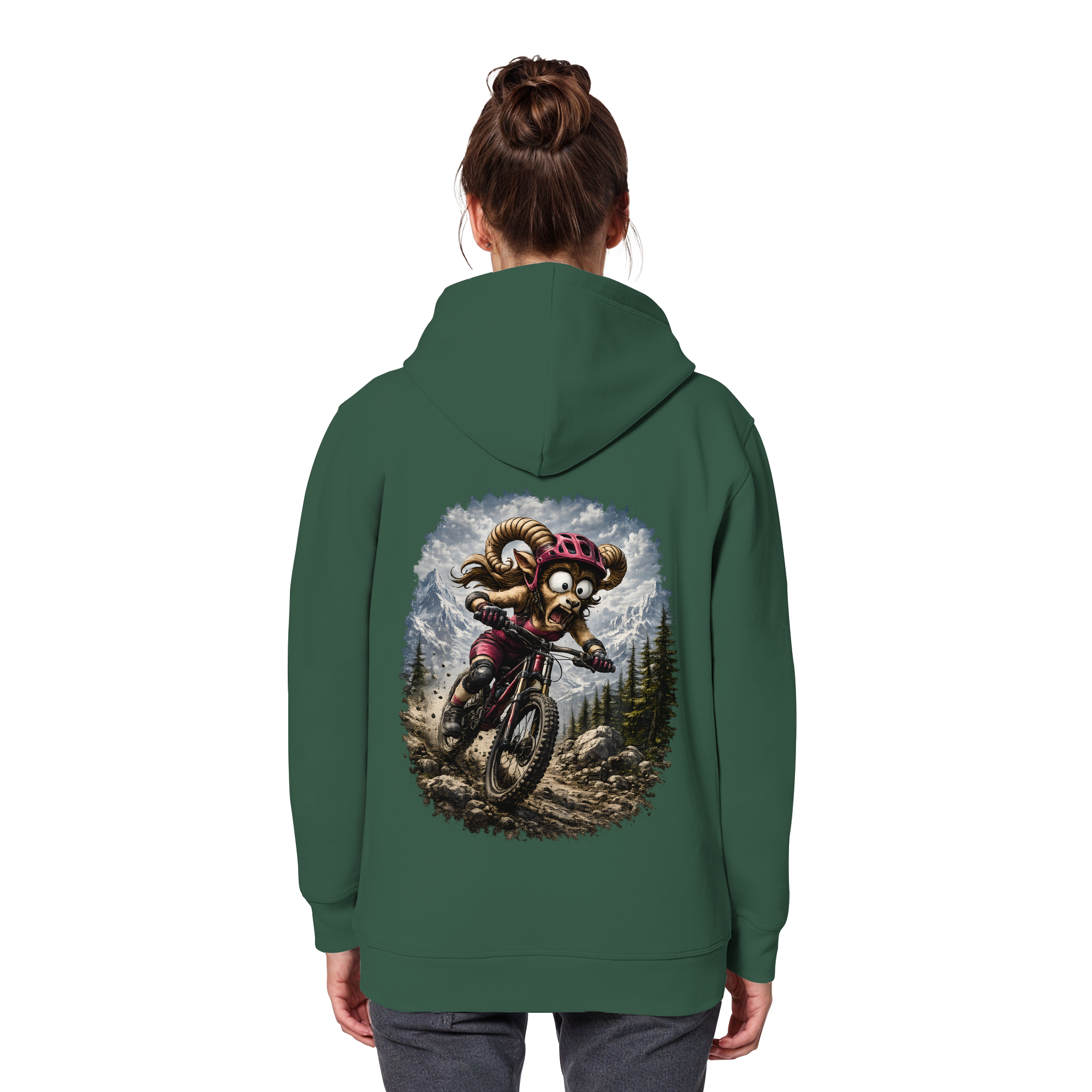 Tiefenblick Downhill - Organic Basic Hoodie