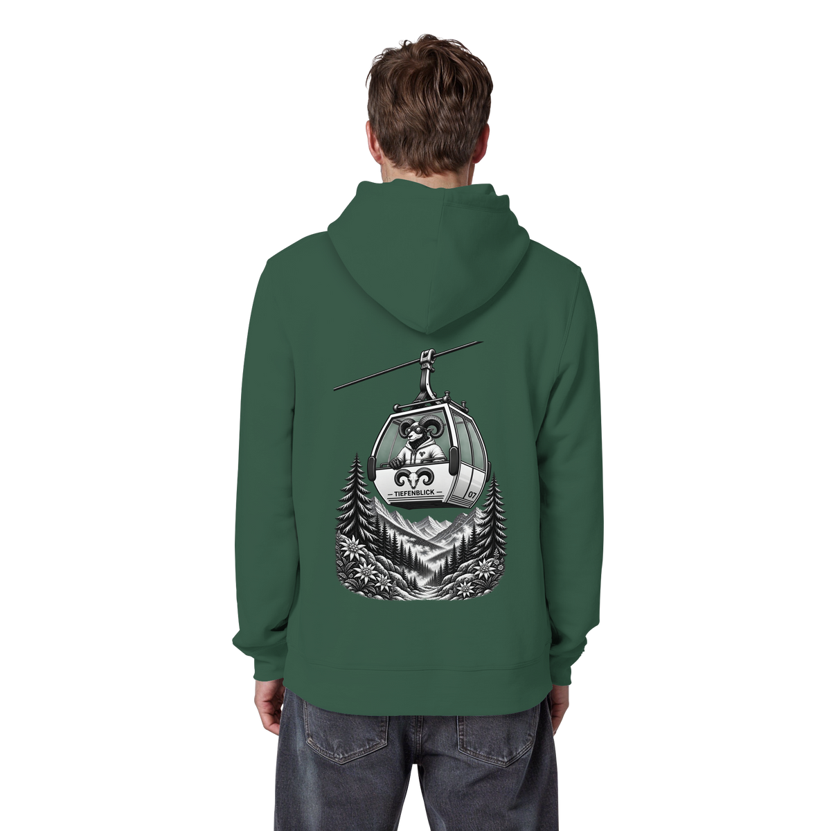 Tiefenblick Gondel Fun  - Organic Basic Hoodie