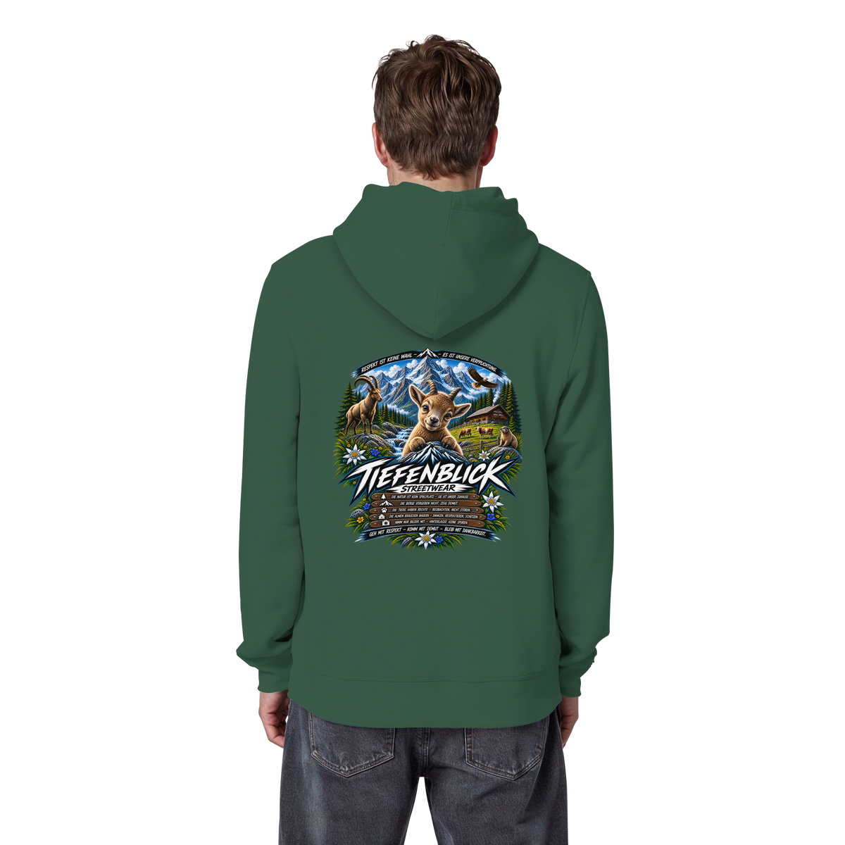 Tiefenblick Respekt Edition - Organic Basic Hoodie
