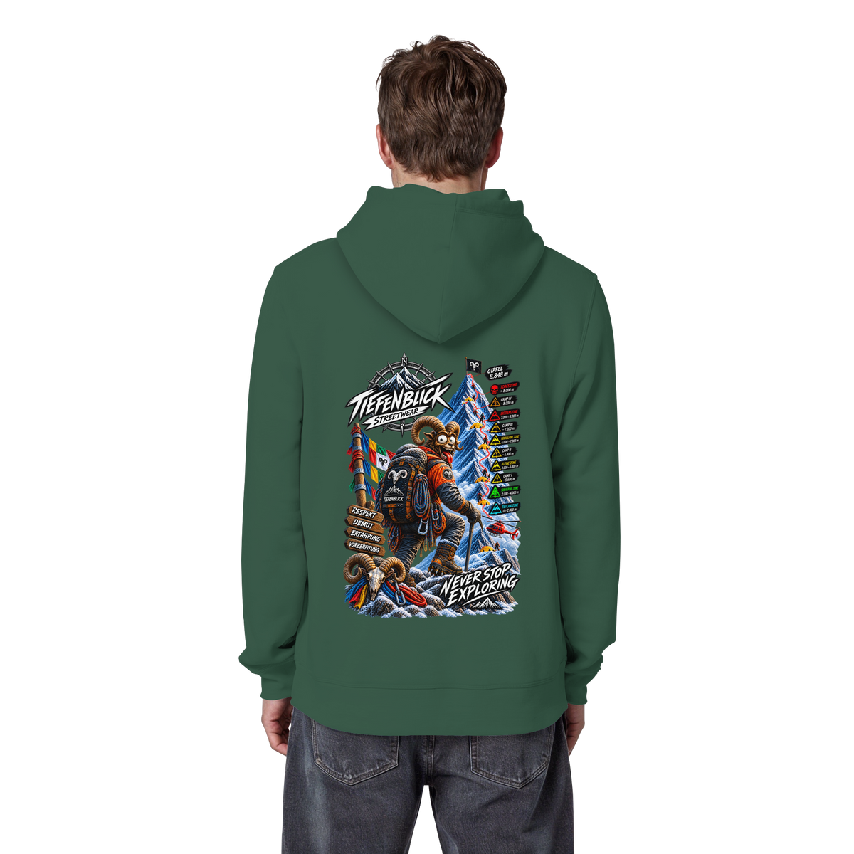 Tiefenblick Todeszone Fun - Organic Basic Hoodie
