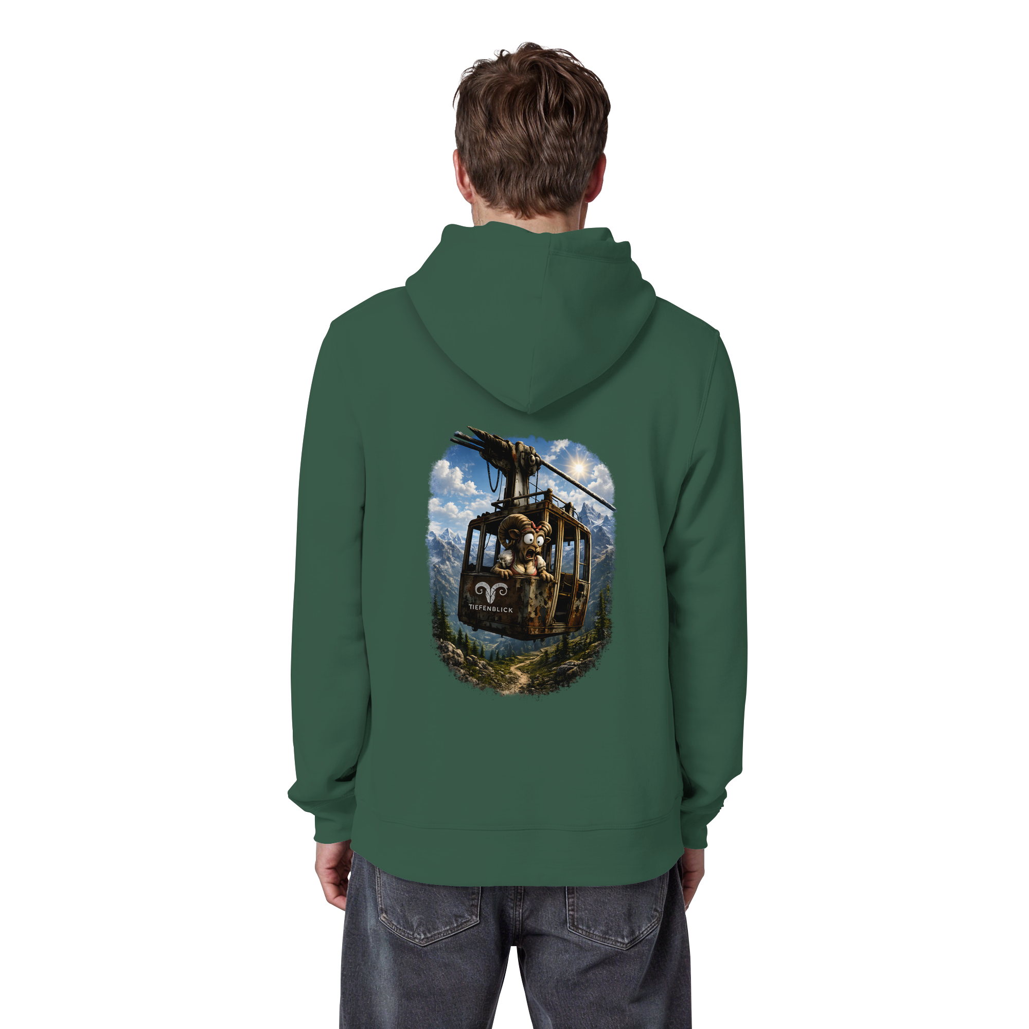 Tiefenblick Gondel Adrenalin Fun - Organic Basic Hoodie