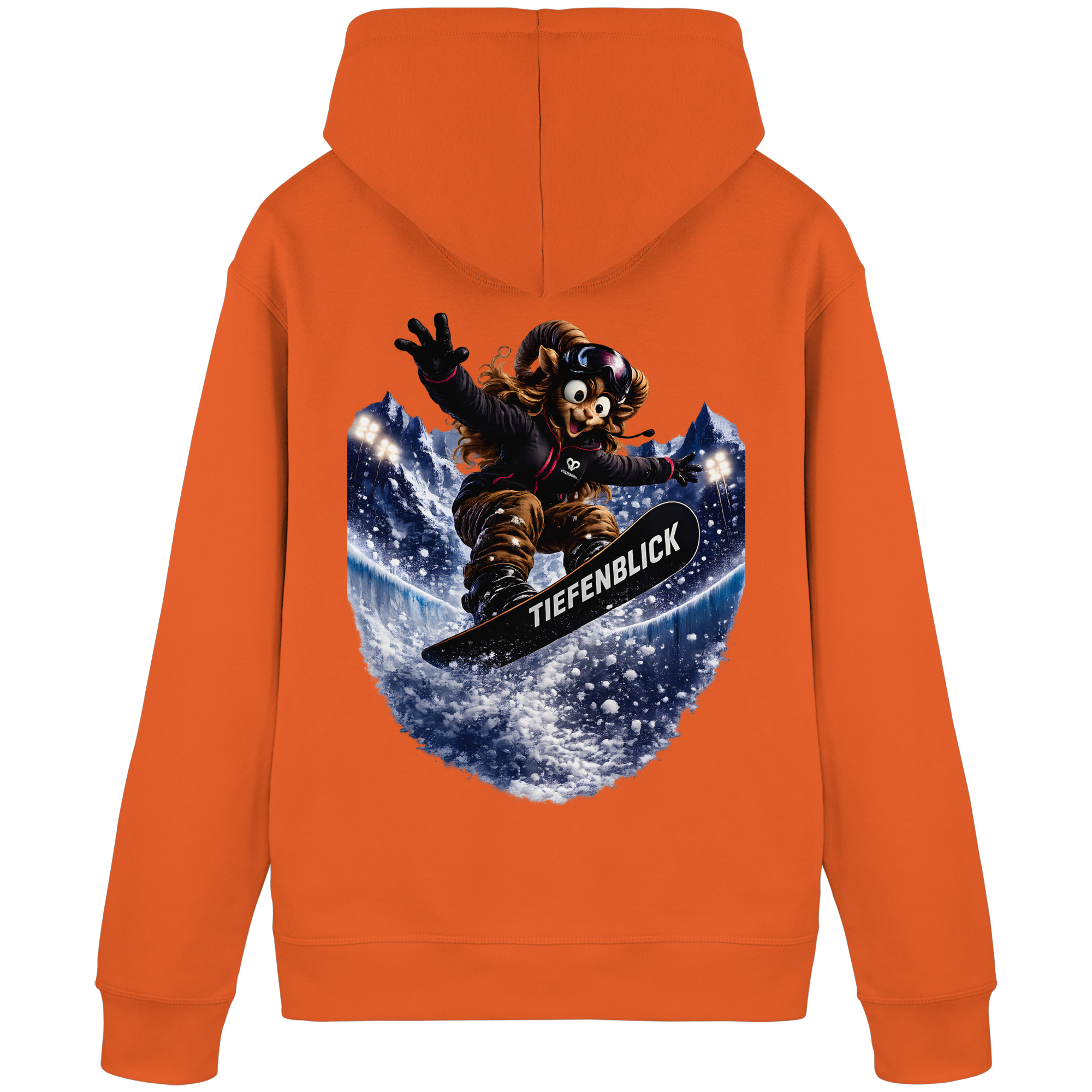 Tiefenblick Snowboarden Halfpipe - Organic Basic Hoodie