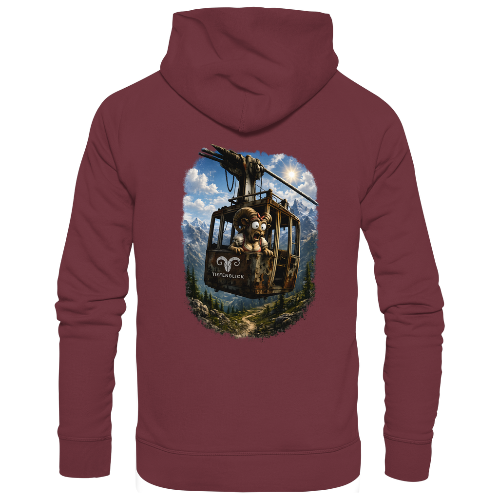 Tiefenblick Gondel Adrenalin Fun - Organic Basic Hoodie