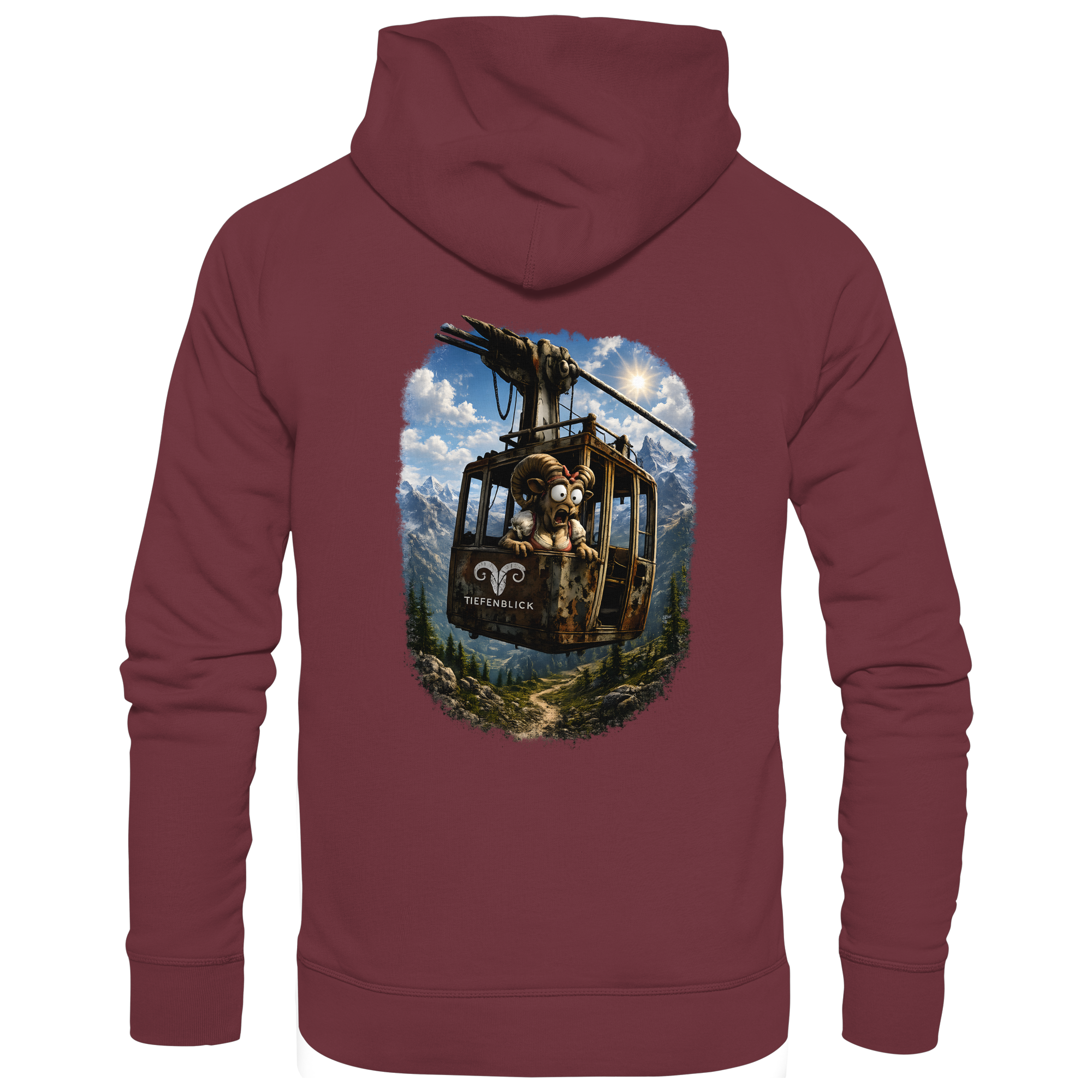 Tiefenblick Gondel Adrenalin Fun - Organic Basic Hoodie