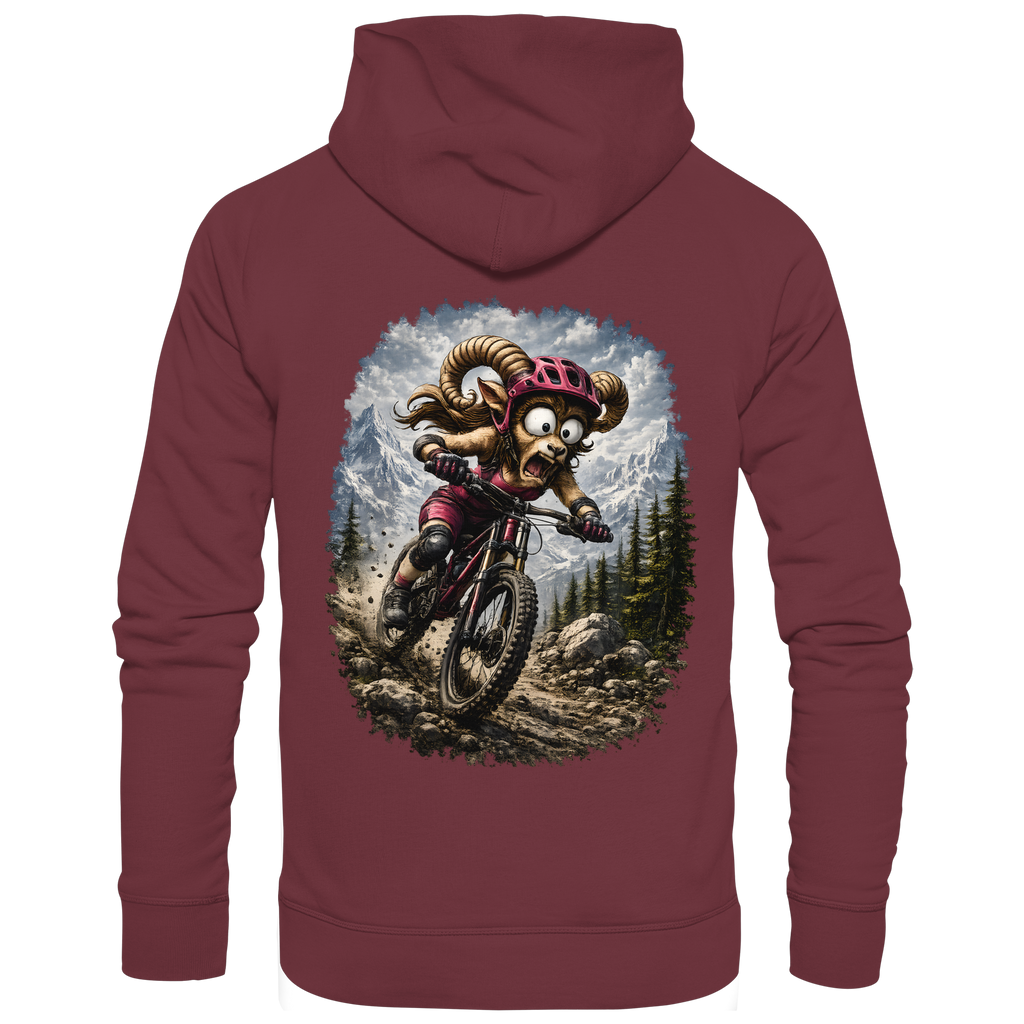 Tiefenblick Downhill - Organic Basic Hoodie