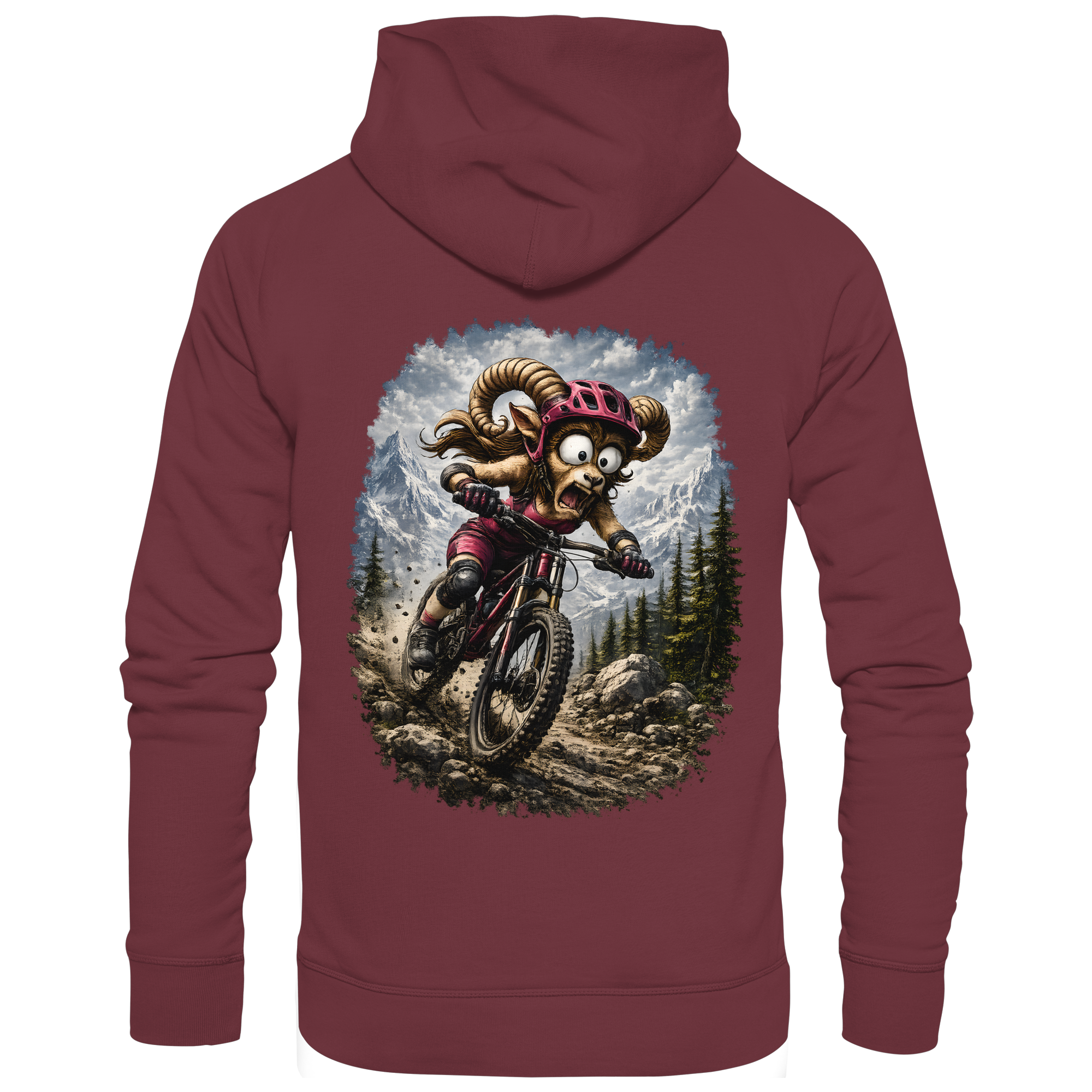 Tiefenblick Downhill - Organic Basic Hoodie