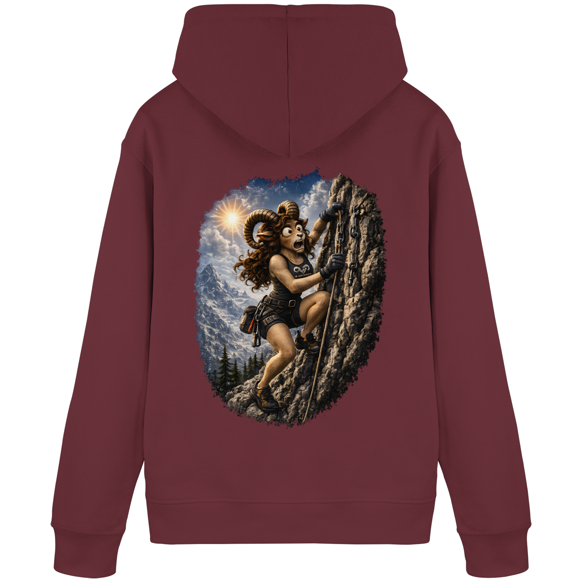 Tiefenblick Klettern - Organic Basic Hoodie