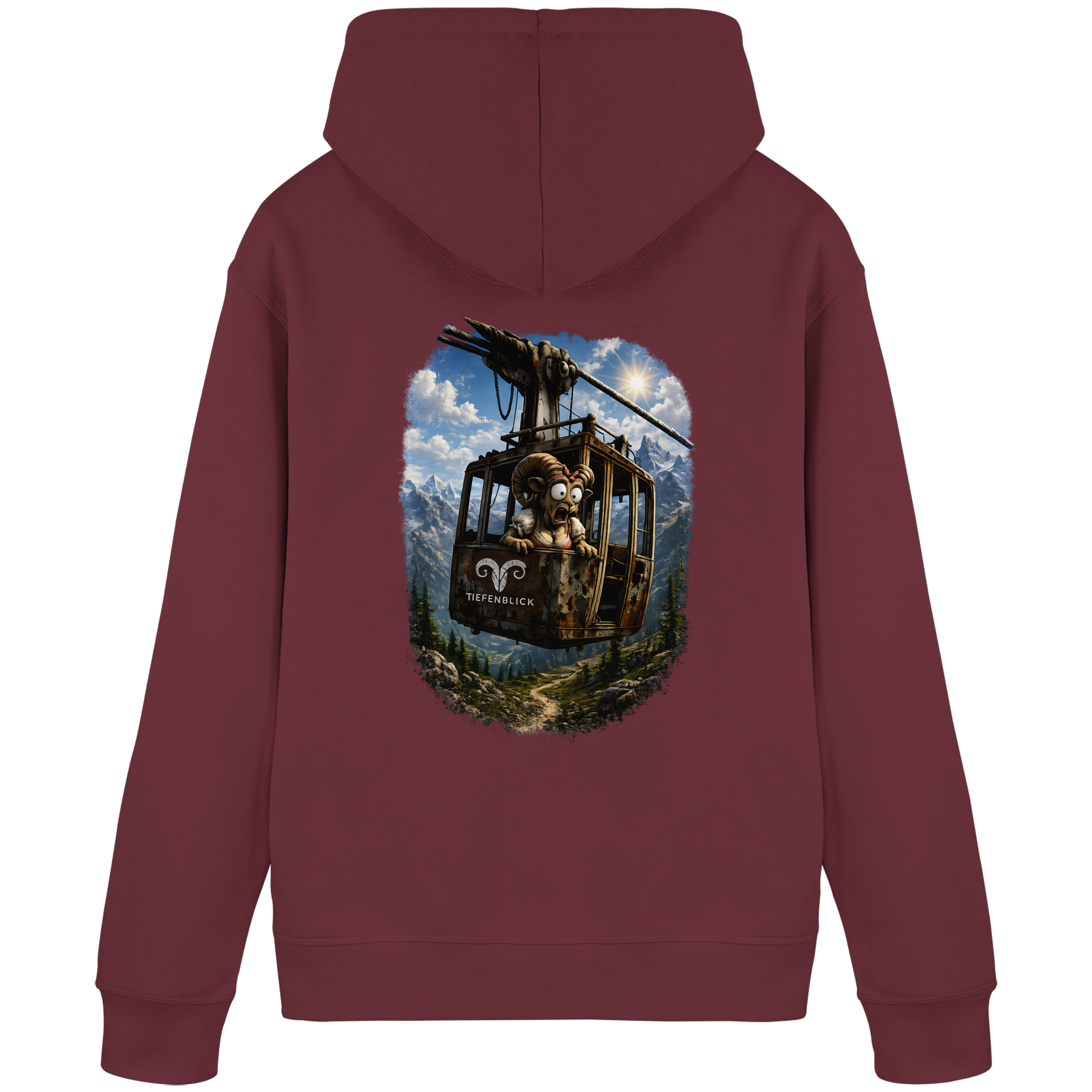 Tiefenblick Gondel Adrenalin Fun - Organic Basic Hoodie