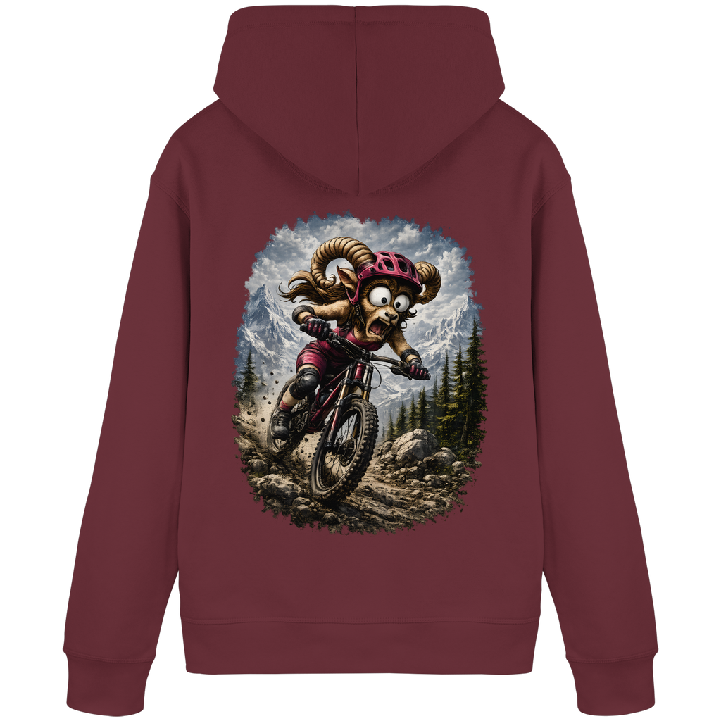 Tiefenblick Downhill - Organic Basic Hoodie