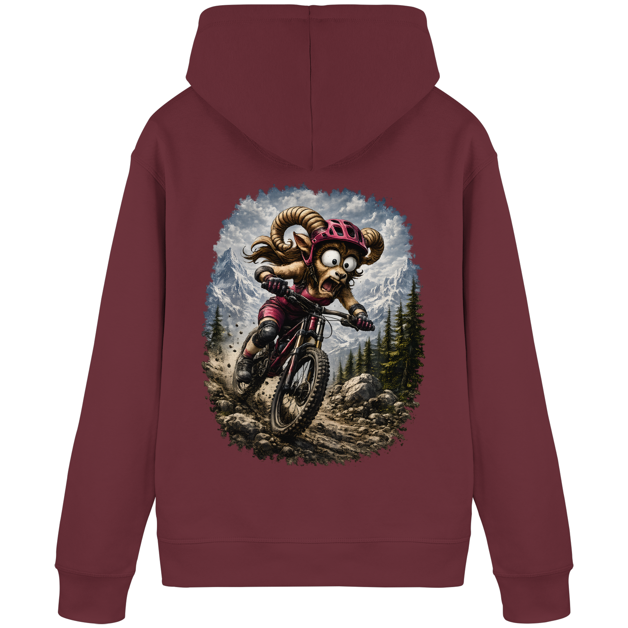 Tiefenblick Downhill - Organic Basic Hoodie