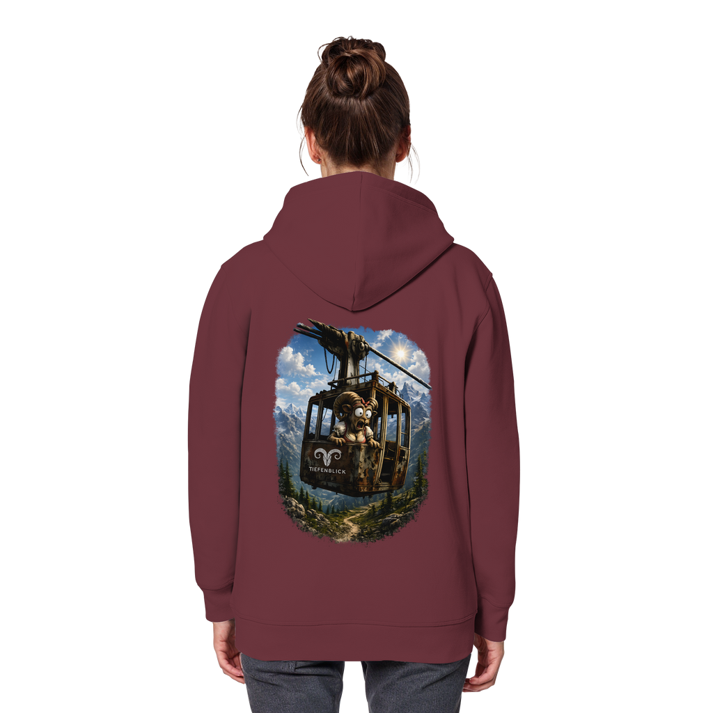 Tiefenblick Adrenalin Gondel Fun - Organic Basic Hoodie