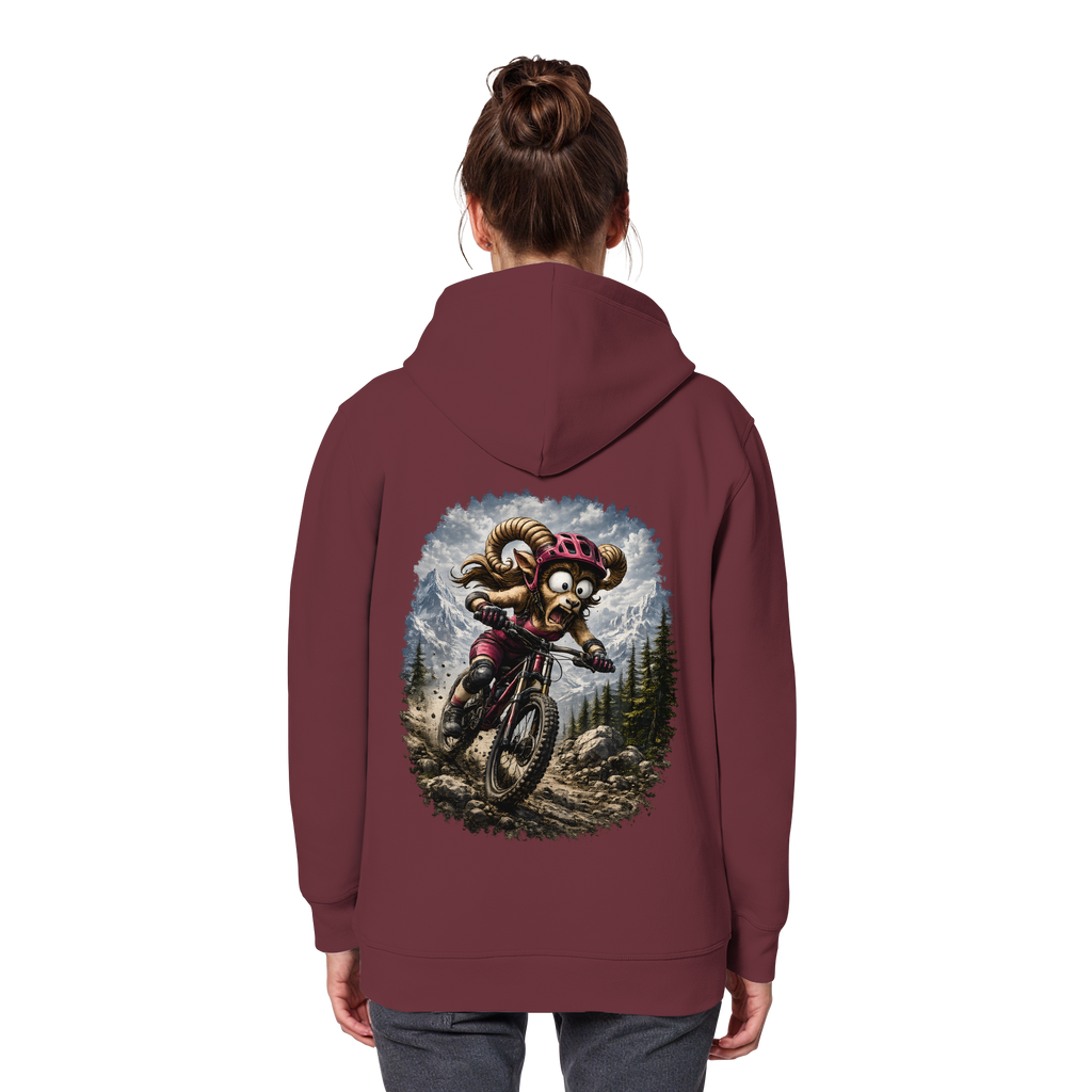 Tiefenblick Downhill - Organic Basic Hoodie