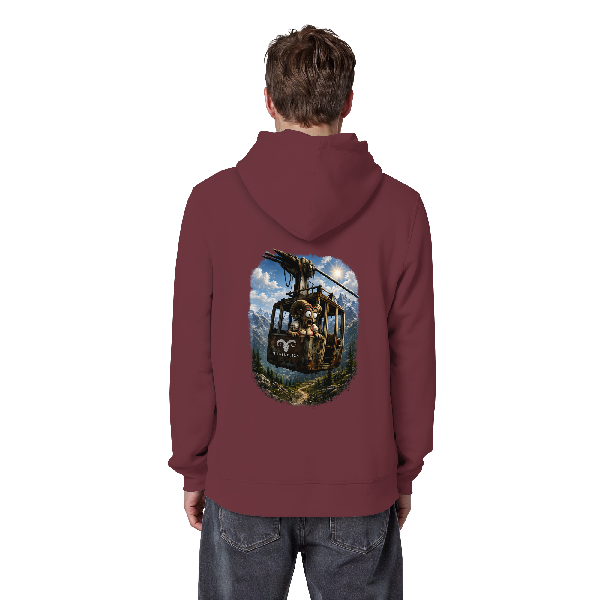 Tiefenblick Gondel Adrenalin Fun - Organic Basic Hoodie