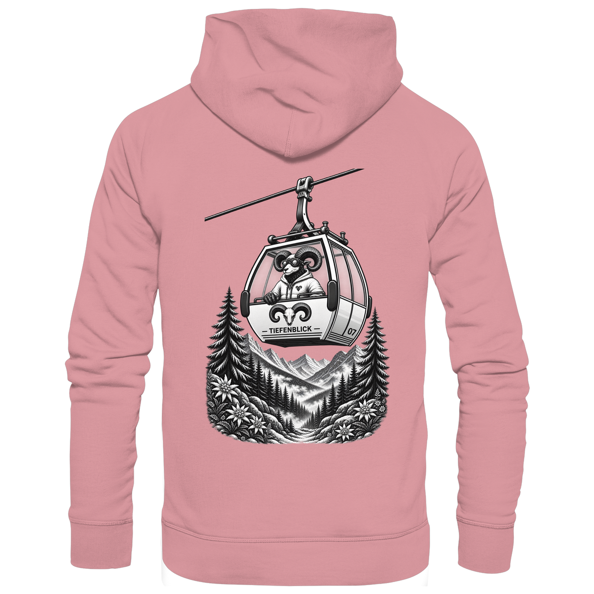 Tiefenblick Gondel Fun  - Organic Basic Hoodie