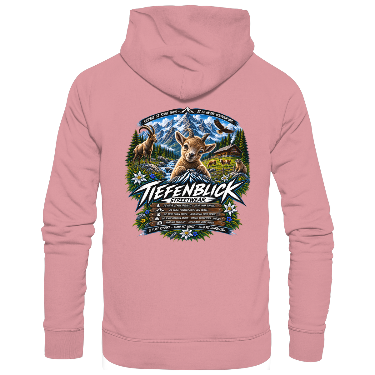 Tiefenblick Respekt Edition - Organic Basic Hoodie