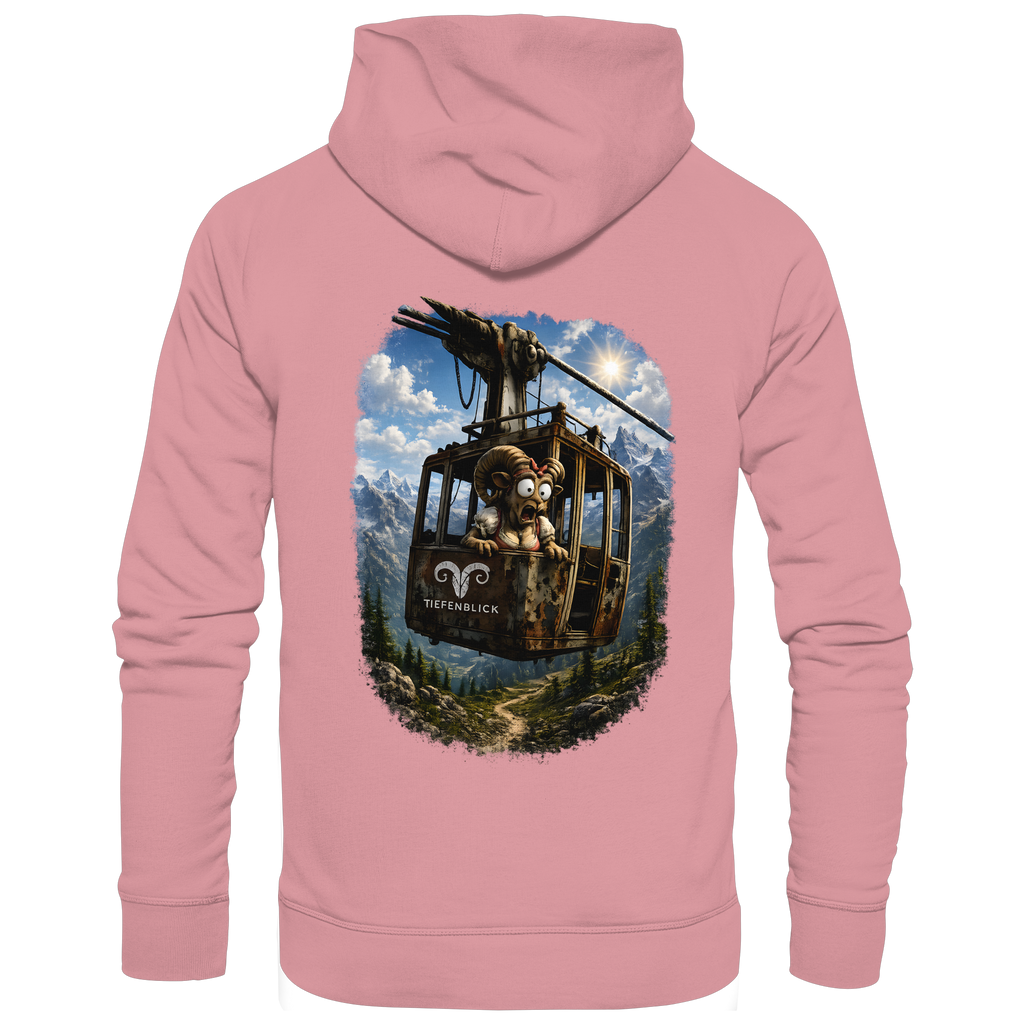 Tiefenblick Adrenalin Gondel Fun - Organic Basic Hoodie