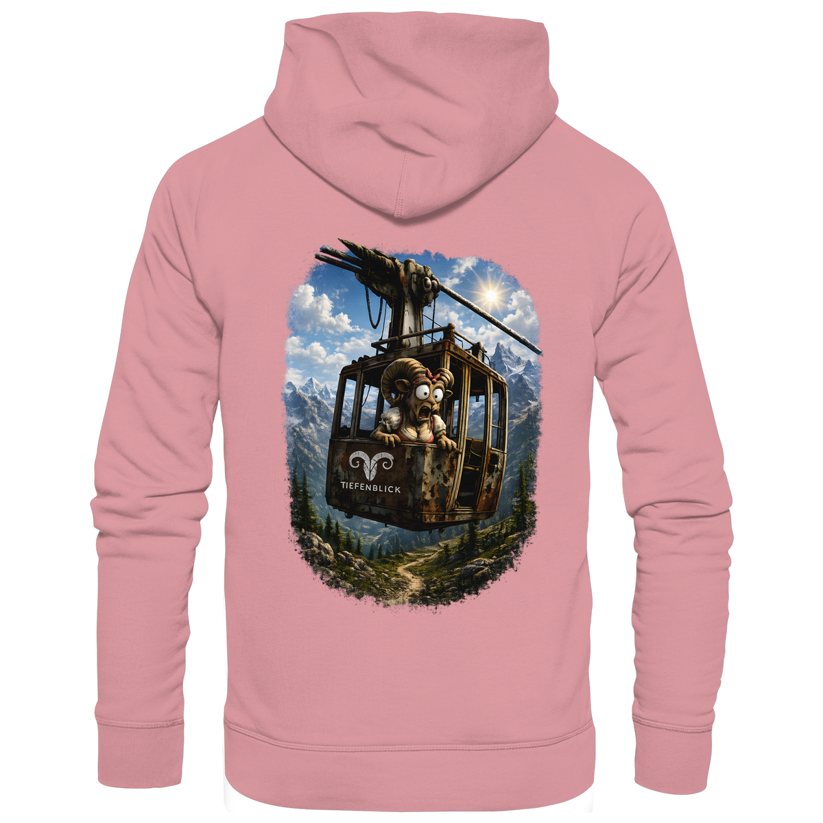 Tiefenblick Adrenalin Gondel Fun - Organic Basic Hoodie