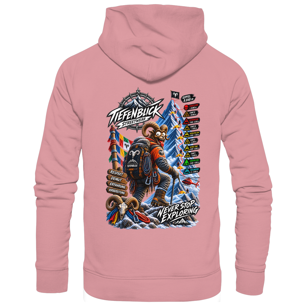 Tiefenblick Todeszone Fun - Organic Basic Hoodie