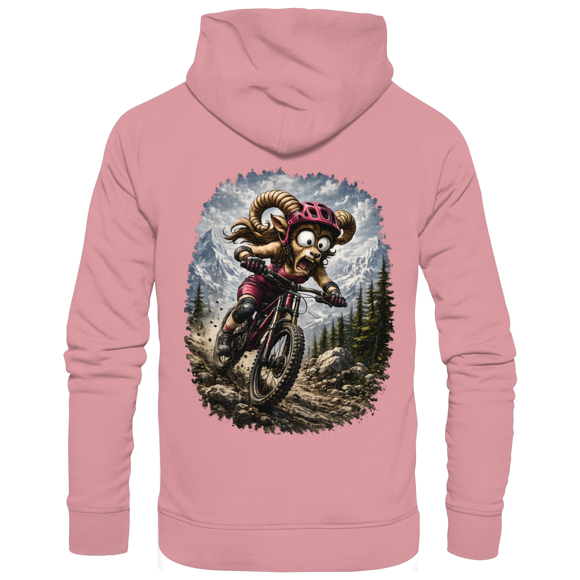 Tiefenblick Downhill - Organic Basic Hoodie