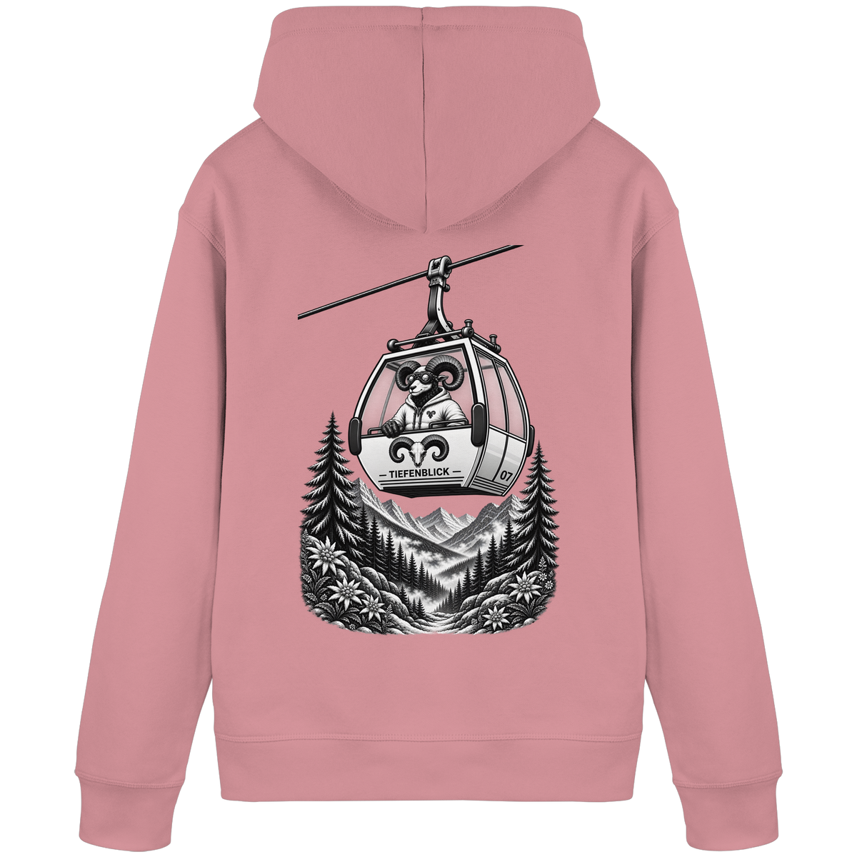 Tiefenblick Gondel Fun  - Organic Basic Hoodie