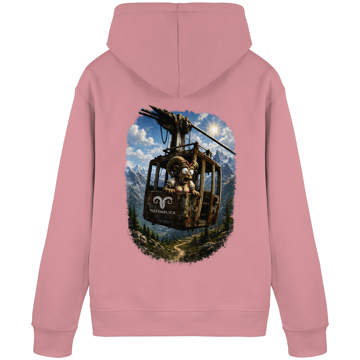 Tiefenblick Adrenalin Gondel Fun - Organic Basic Hoodie