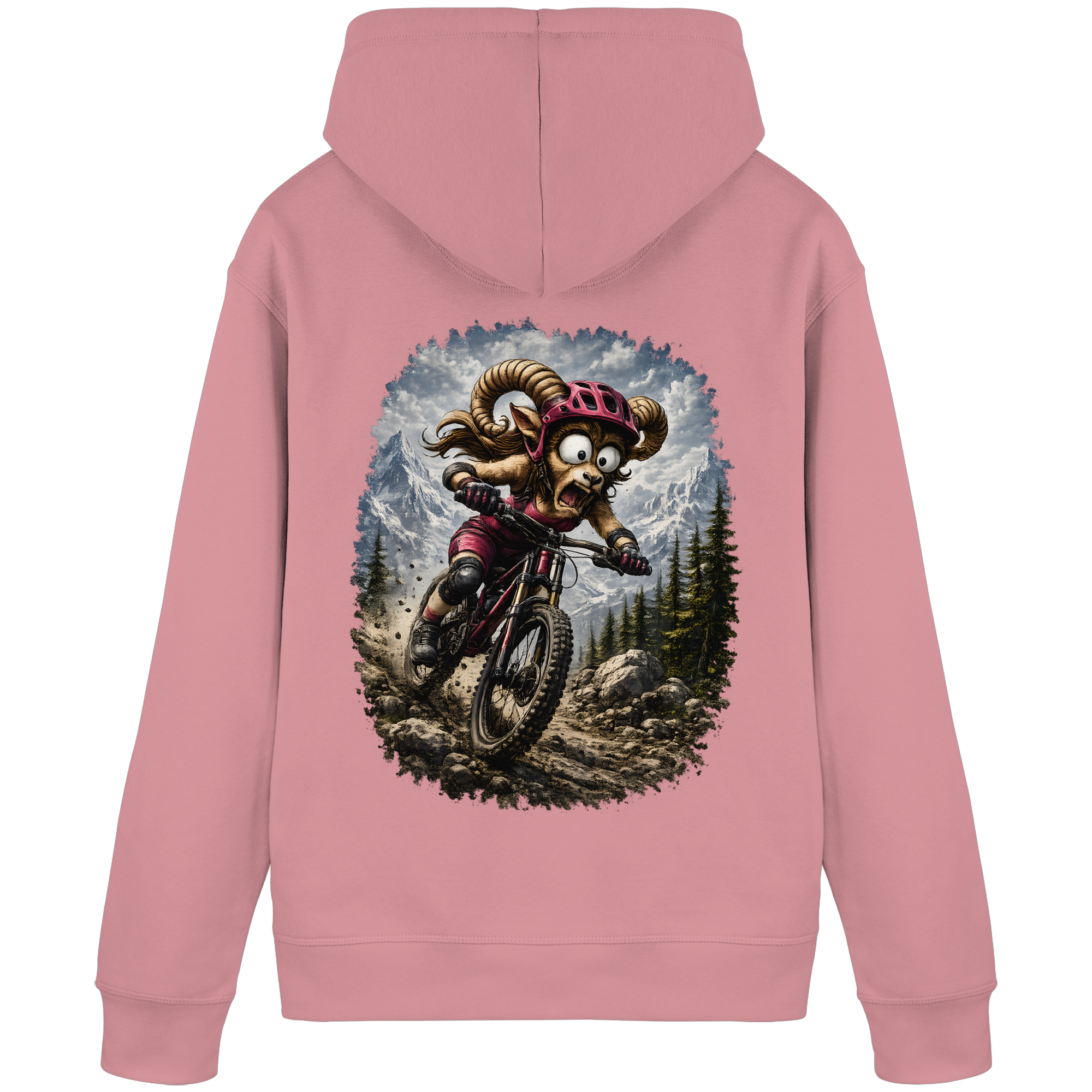Tiefenblick Downhill - Organic Basic Hoodie