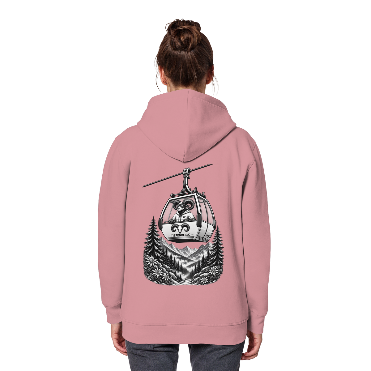 Tiefenblick Gondel Fun  - Organic Basic Hoodie