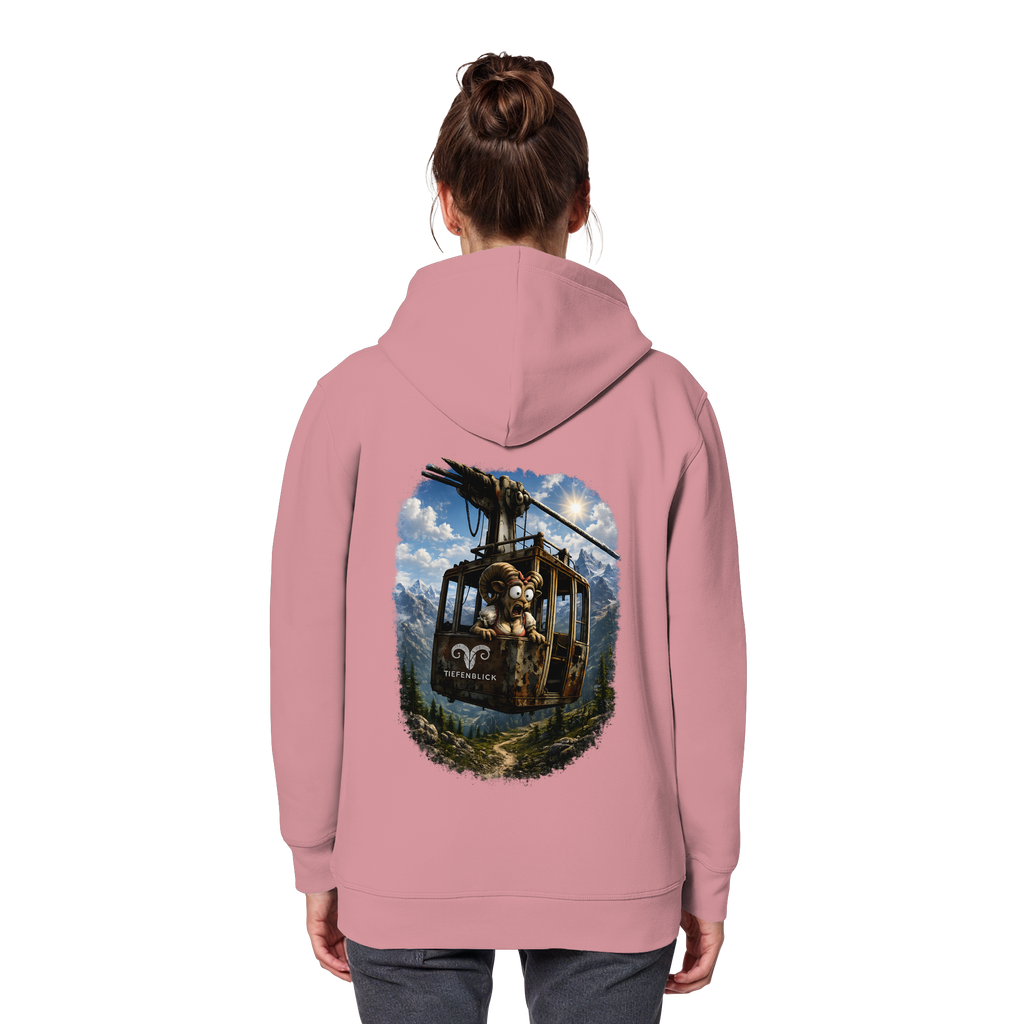 Tiefenblick Adrenalin Gondel Fun - Organic Basic Hoodie