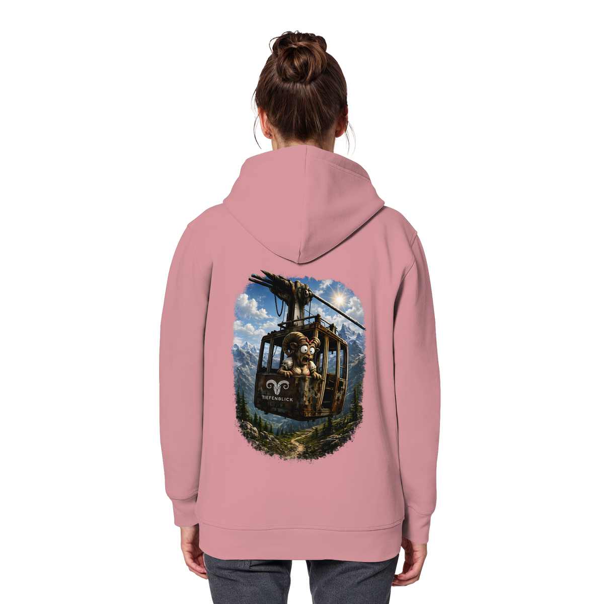 Tiefenblick Adrenalin Gondel Fun - Organic Basic Hoodie