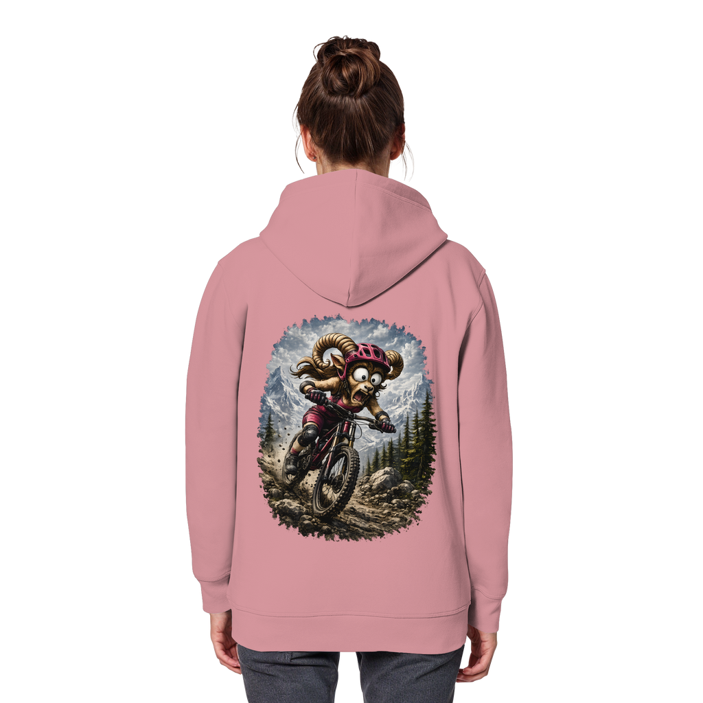 Tiefenblick Downhill - Organic Basic Hoodie