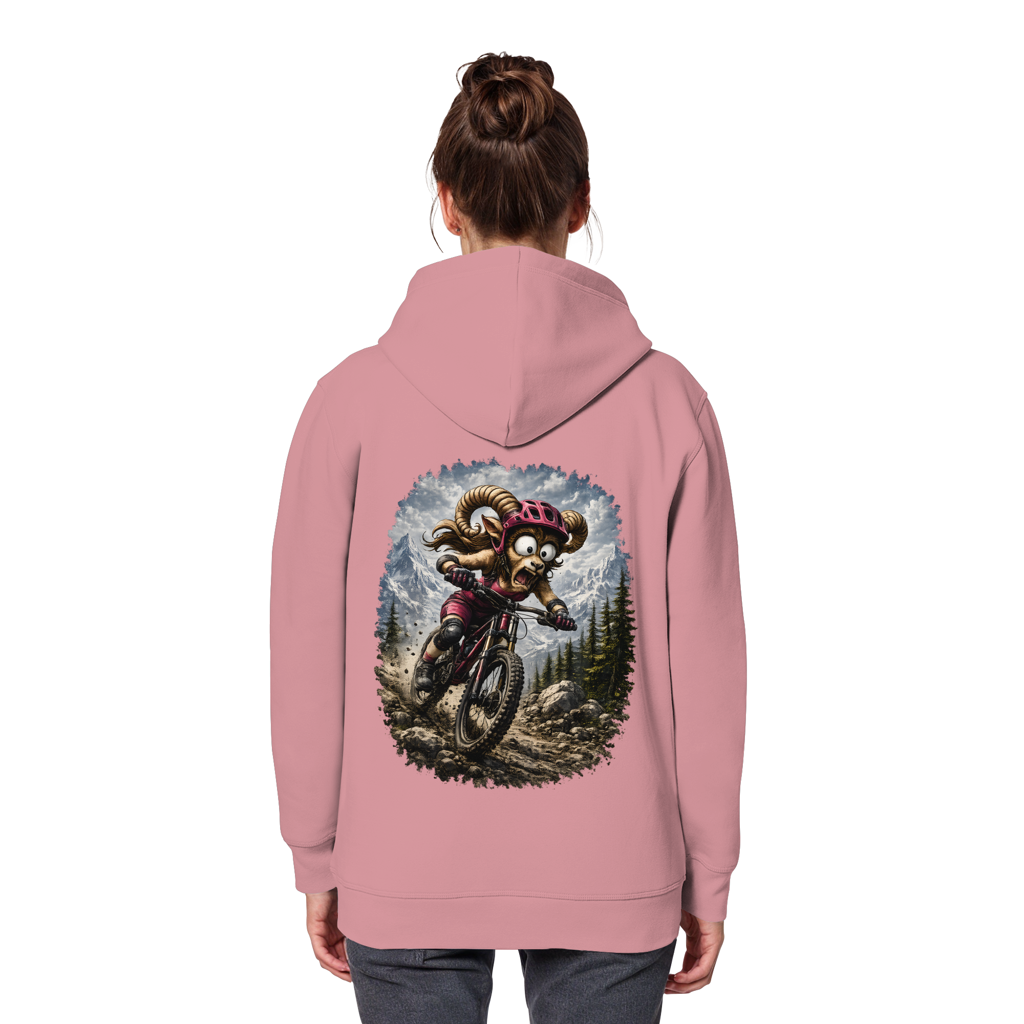 Tiefenblick Downhill - Organic Basic Hoodie