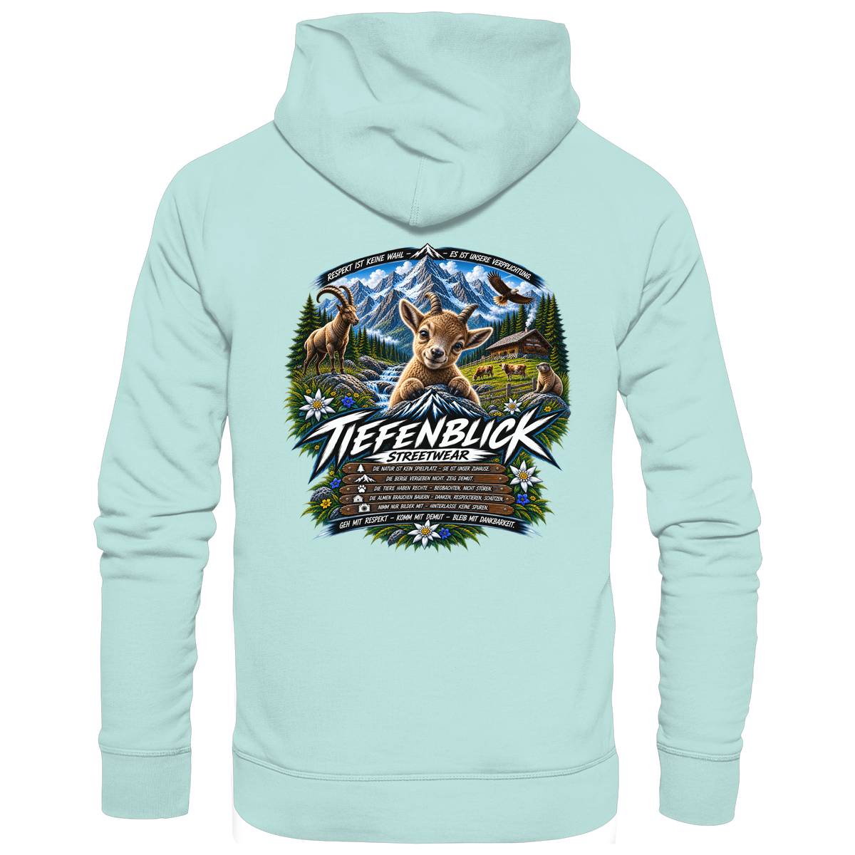 Tiefenblick Respekt Edition - Organic Basic Hoodie