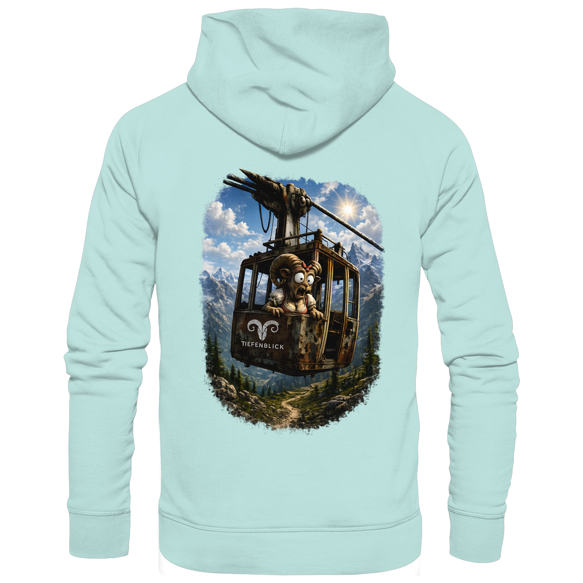 Tiefenblick Adrenalin Gondel Fun - Organic Basic Hoodie