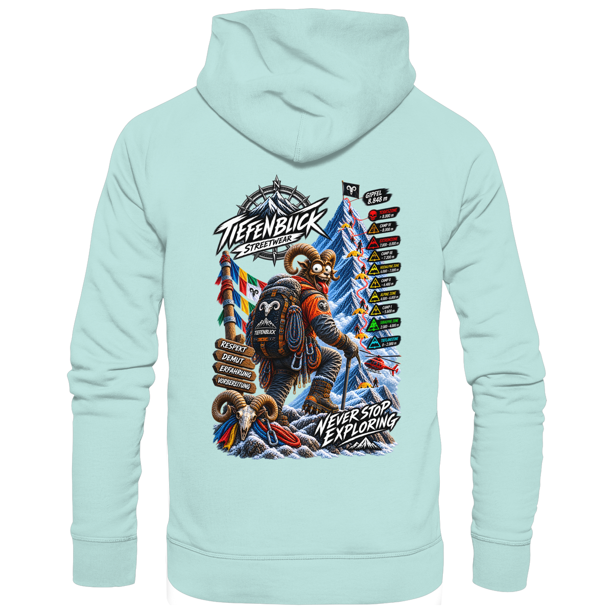 Tiefenblick Todeszone Fun - Organic Basic Hoodie