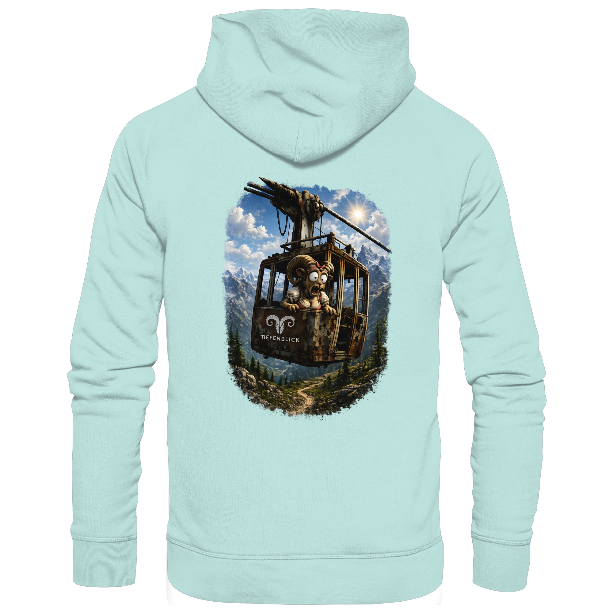 Tiefenblick Gondel Adrenalin Fun - Organic Basic Hoodie