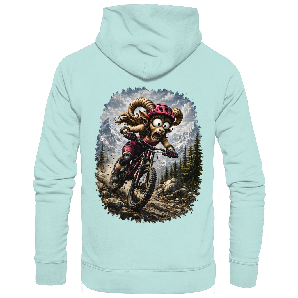 Tiefenblick Downhill - Organic Basic Hoodie