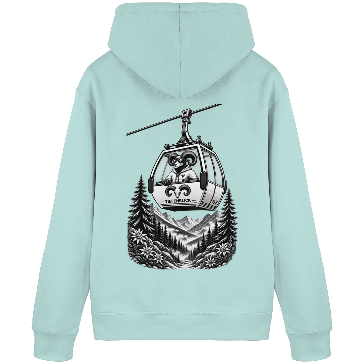 Tiefenblick Gondel Fun  - Organic Basic Hoodie