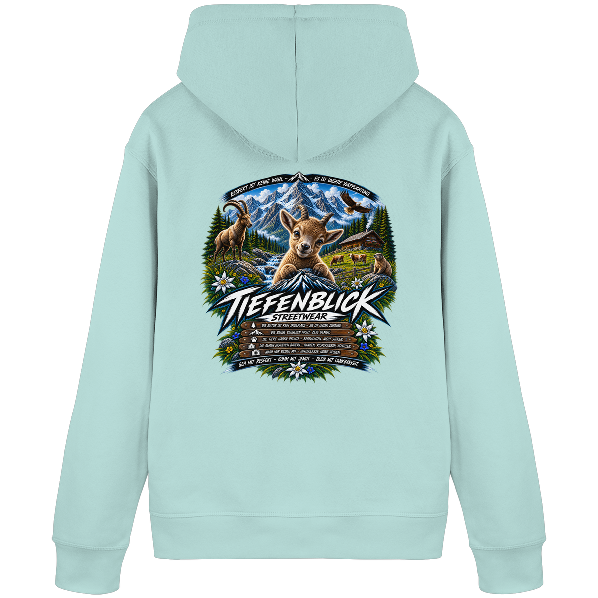 Tiefenblick Respekt Edition - Organic Basic Hoodie