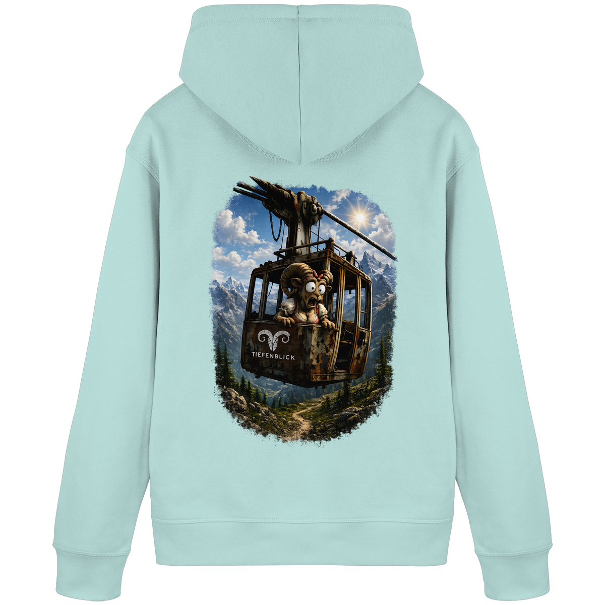 Tiefenblick Adrenalin Gondel Fun - Organic Basic Hoodie